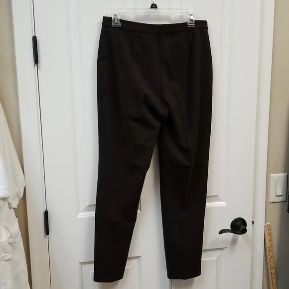 J Jill brown stretch pants sz 8 - Picture 3 of 4